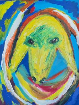 MENASHE KADISHMAN - Technique: ACRYLIC ON CANVAS Size: 80x60