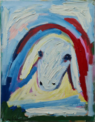 MENASHE KADISHMAN - Technique: ACRYLIC ON CANVAS Size: 80x60