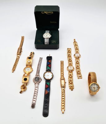 לוט 9 שעוני GOTTEX חלקם יפהפיים , נראה שלא היו בשימוש , אחד בקופסה מקורית , יש 