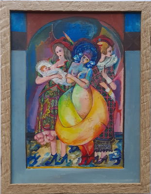 DAVID MESHULAM - Technique: OIL ON CANVAS Size: 34x26