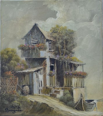 YAACOV NOVOGRODER - Technique: OIL ON CANVAS Size: 24x22