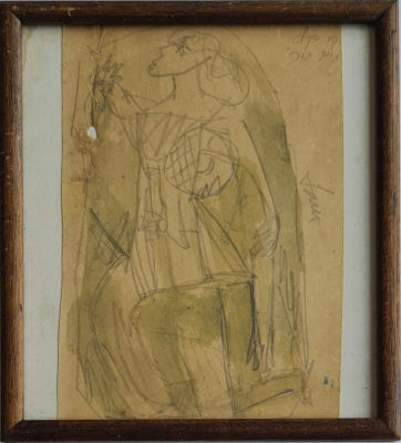 MARCEL JANCO - Technique: DRAWING Size: 13x20