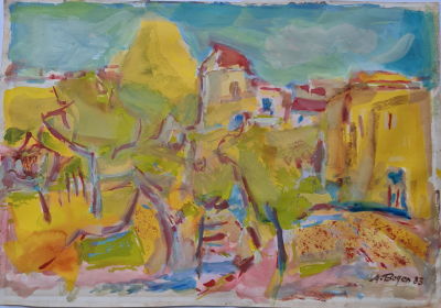 ALEXANDER BOGEN - Technique: GOUACHE Size: 50x70