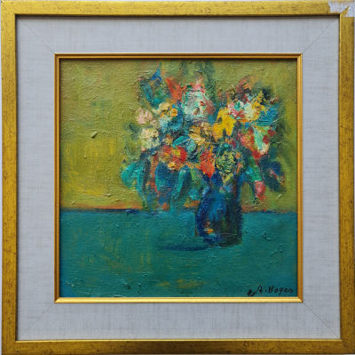 ALEXANDER BOGEN - Technique: OIL ON CANVAS Size: 33x33