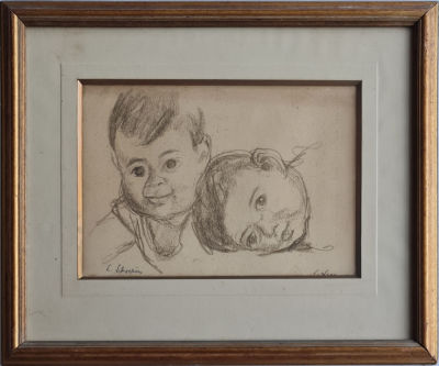 LUDWIG SCHWERIN - Technique: CHARCOAL Size: 24x36