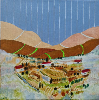 ODED FEINGERSH - Technique: OIL ON CANVAS Size: 30x30