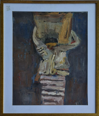 ALEXANDER BOGEN - Technique: OIL ON CARDBOARD Size: 67x48