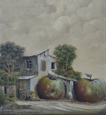 YAACOV NOVOGRODER - Technique: OIL ON CANVAS Size: 32x29