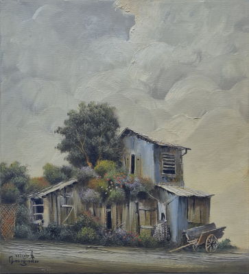 YAACOV NOVOGRODER - Technique: OIL ON CANVAS Size: 32x30