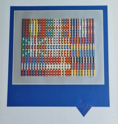 YAACOV AGAM - Technique: LITHOGRAPH SIGNED BY HAND Size: 57x57