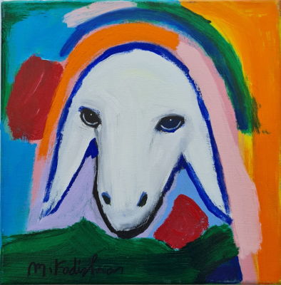 MENASHE KADISHMAN - Technique: ACRYLIC ON CANVAS Size: 30x30