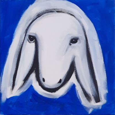 MENASHE KADISHMAN - Technique: ACRYLIC ON CANVAS Size: 25x25