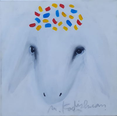 MENASHE KADISHMAN - Technique: ACRYLIC ON CANVAS Size: 30x30