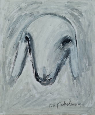 MENASHE KADISHMAN - Technique: ACRYLIC ON CANVAS Size: 60x50