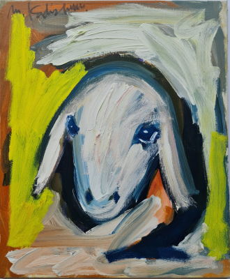 MENASHE KADISHMAN - Technique: ACRYLIC ON CANVAS Size: 60x50