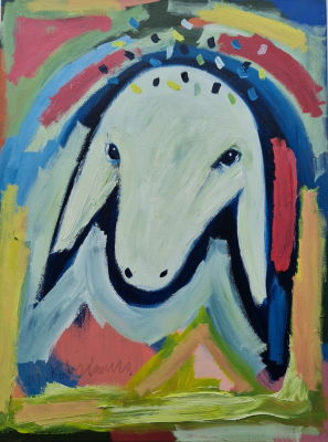 MENASHE KADISHMAN - Technique: ACRYLIC ON CANVAS Size: 80x60