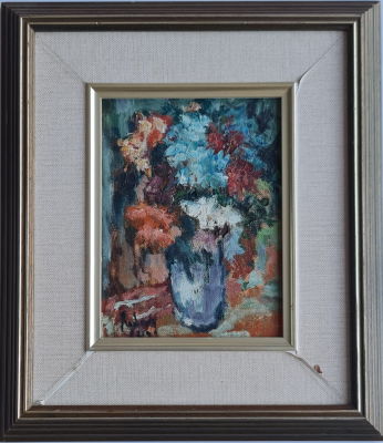 YEHUDA RODAN - Technique: OIL ON CANVAS BOARD Size: 19X15