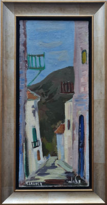 MILIA LAUFER - Technique: OIL ON CANVAS Size: 40x16