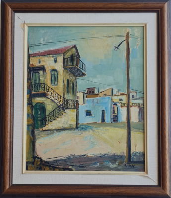 SHAUL OHALLY - Technique: OIL ON CARDBOARD Size: 46X36