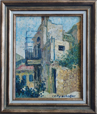 ROLLY SCHEFFER - Technique: OIL ON MAZONITE Size: 19X15