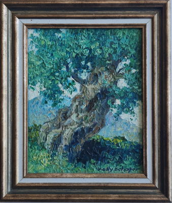 ROLLY SCHEFFER - Technique: OIL ON MAZONITE Size: 19X15