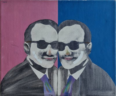 ODED FEINGERSH - Technique: OIL ON CANVAS Size: 46X55