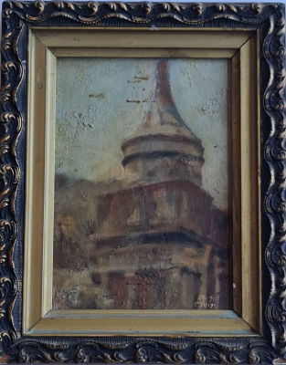 AVI SCHWARTZ - Technique: OIL ON WOOD Size: 26x18