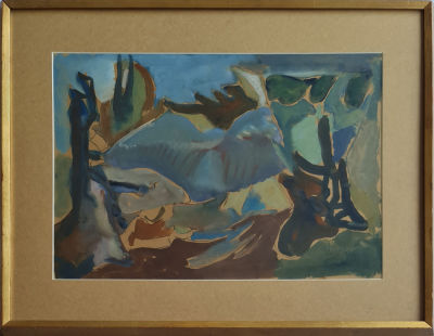 MORDECHAI LEVANON - Technique: GOUACHE Size: 34x50
