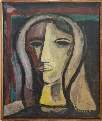 YEHOSHUA KOVARSKY - Technique: OIL ON CANVAS Size: 61X50