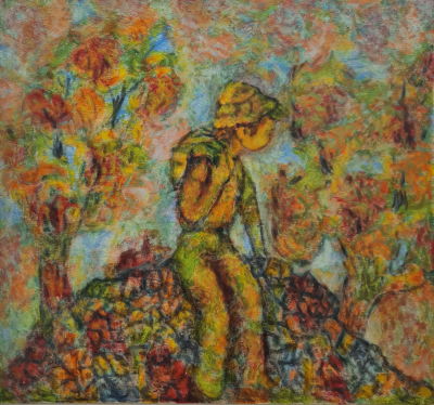 ARIE KAPLUN - Technique: OIL ON WOOD Size: 52X56