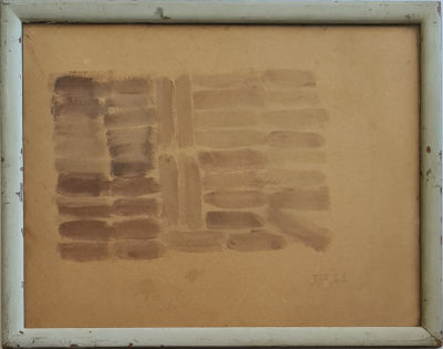 YONA FISCHER - Technique: WATERCOLOR Size: 34X43 Date: 1961