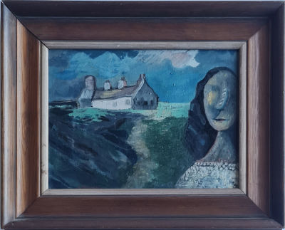 SHLOMO SCHWARTZ - Technique: OIL ON CANVAS Size: 27x35