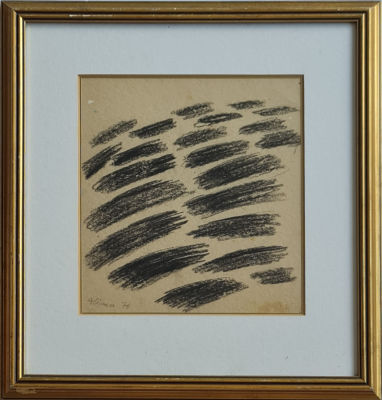 ALIMA RITA - Technique: CHARCOAL 
Size: 26X23