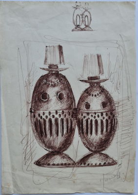 YEHEZKEL STREICHMAN - Technique: PASTEL 
Size: 32X23