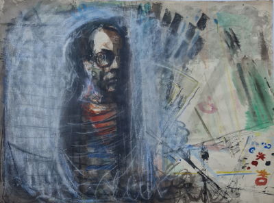 YEHEZKEL STREICHMAN - Technique: WATERCOLOR 
Size: 54X73