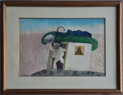 NAFTALI BEZEM - Technique: WATERCOLOR 
Size: 34X48