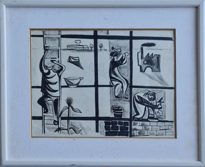 NAFTALI BEZEM - Technique: INK 
Size: 23X30