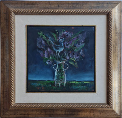 YOSL BERGNER - Technique: OIL ON CANVAS 
Size: 40x40