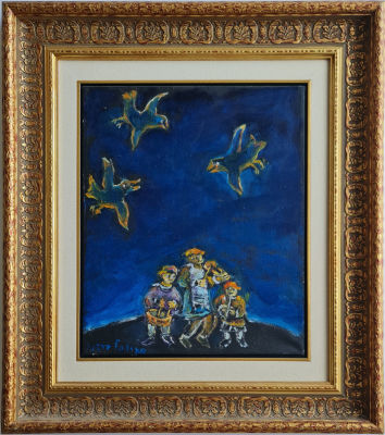 YOSL BERGNER - Technique: OIL ON CANVAS 
Size: 50X40