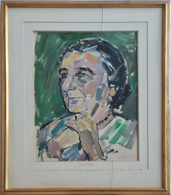 PINCHAS LITVINOVSKI - Technique: OIL ON PAPER 
Size: 61x45