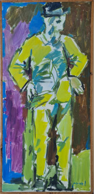 PINCHAS LITVINOVSKI - Technique: OIL ON CANVAS 
Size: 100x46