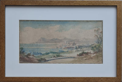 SHMUEL CHARUVI - Technique: WATERCOLOR 
Size: 17x33