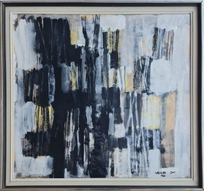 YAACOV WEXLER - Technique: OIL ON CANVAS 
Size: 71X75 
Date: 1960