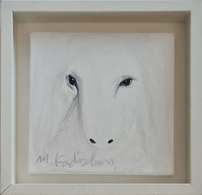 MENASHE KADISHMAN - Technique: ACRYLIC ON CANVAS 
Size: 20X20