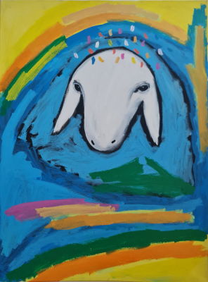 MENASHE KADISHMAN - Technique: ACRYLIC ON CANVAS 
Size: 80X60