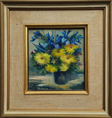 HEDDY KUN - Technique: OIL ON ARTIST BOARD Size: 20x18