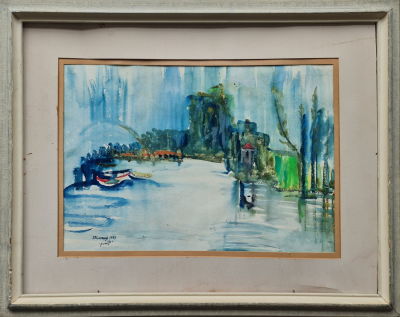 YOSEF KOSSONOGI - Technique: WATERCOLOR Size: 35X50