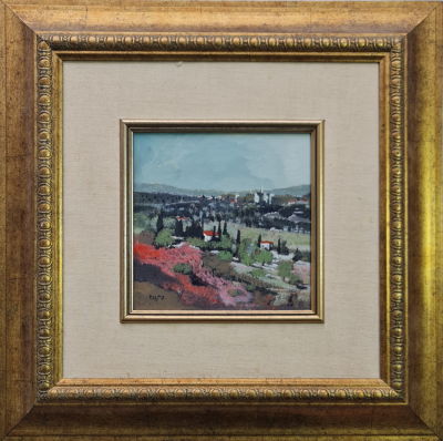 ODED FEINGERSH - Technique: OIL ON CANVAS Size: 21X21