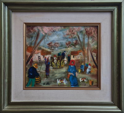 SHLOMO ALTER - Technique: OIL ON CANVAS Size: 31X36