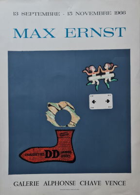 MAX ERNST - Technique: EXHIBITION POSTER Size: 74x53 Date: 1966